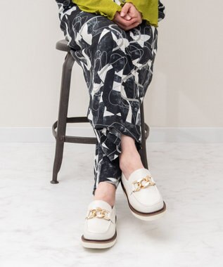 Bridget Birkin 【PARADIS COULEUR】メタルチェーンローファー オフホワイト