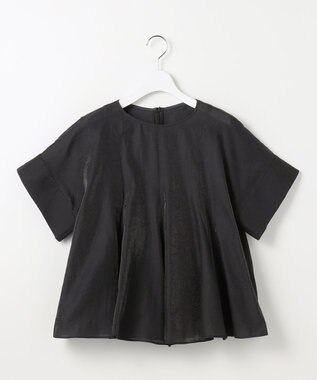 自由区 ブライトシアーシャンブレー ブラウス ブラック