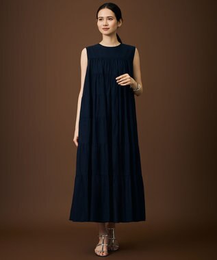 自由区 コットンティアード ワンピース