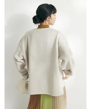 CRAFT STANDARD BOUTIQUE ニットフリースキーネックプルオーバー Ivory
