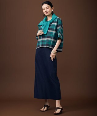 自由区 【SHIHOさん着用・大ぶり】ウォーターバッファロー イヤリング ブラウン系