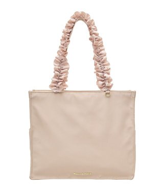Maison de FLEUR EC限定サイドポケットフリルハンドルスクエアトート Beige
