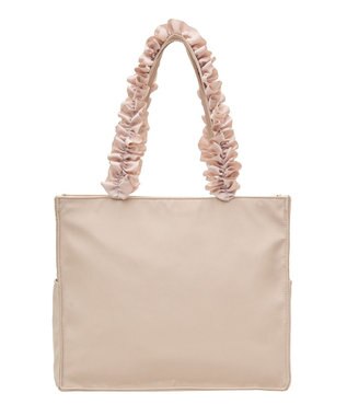 Maison de FLEUR EC限定サイドポケットフリルハンドルスクエアトート Beige