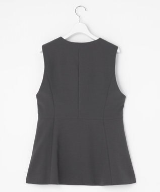 J.PRESS LADIES L 【セットアップ対応・洗える】RELAXIONツイル ジレ スレート系