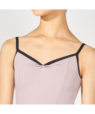 Chacott キャミソールレオタード グレイッシュライラック