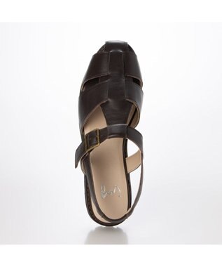 ing <ing>軽量ソールグルカサンダル ダークブラウン