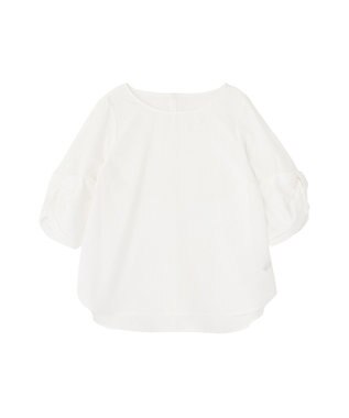 YECCA VECCA ハシゴレースタックスリーブブラウス Off White