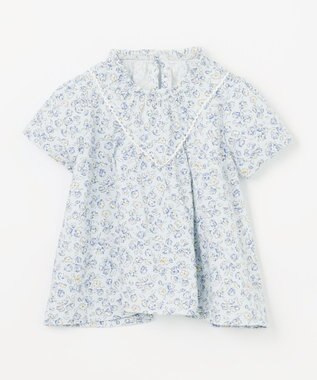 組曲 KIDS 【110-140㎝】サクラララ・ブラウス サックスブルー系5