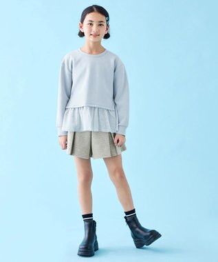 UNFILO 【110-150cm】BEAUTY FORM JERSEY スコート グレー