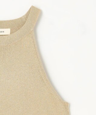 NAVE 【Nave・洗える】ラメニット タンクトップ ゴールド系