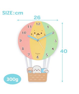 Mother garden しろたん バルーン型 掛け時計 -