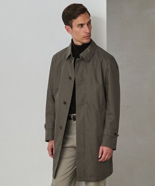 GOTAIRIKU 25年新作/3シーズン対応【防水/軽量/シワになりにくい】メランジカルゼ ステンカラーコート_無地