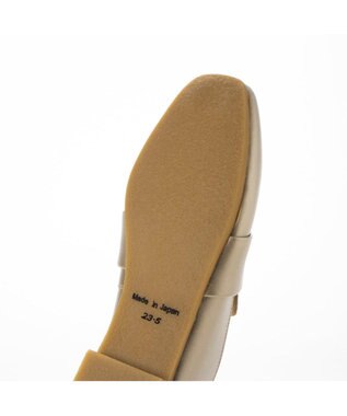 ing <ing>【WEB限定】レザーベルトローファー ゴールド