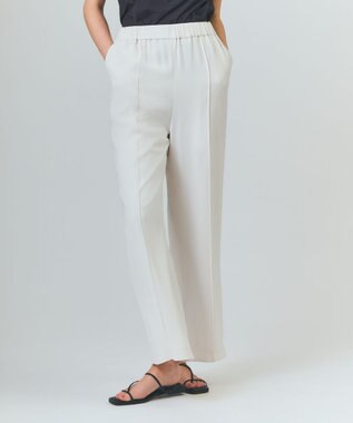 GRACE CONTINENTAL トリアセワイドイージーパンツ ホワイト