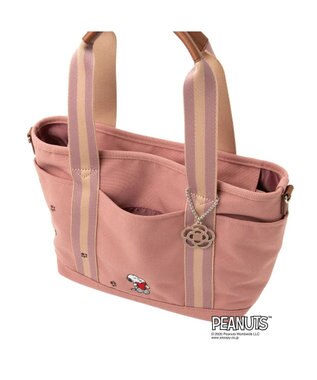 CLATHAS SNOOPYキャンパス ２wayトートバッグ（大） ライトピンク