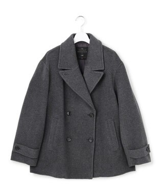 23区 L 【先行予約】MANTECOPureリバー ショートコート チャコール系