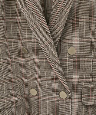 AMERICAN HOLIC イージーケアWテーラードジャケット Check