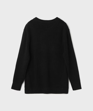 GRACE CONTINENTAL ビジューロゴニットトップ ブラック