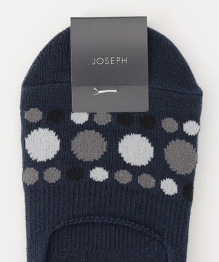 JOSEPH HOMME ポルカドットカバー　フットカバー ダルブルー系