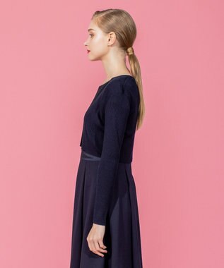 TOCCA 【洗える！】SILK RIB BOLERO ボレロ ネイビー系