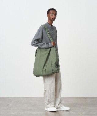ATON HEMP OXFORD | ビッグバッグ - UNISEX KHAKI