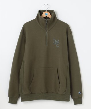 SHARE PARK LADIES 【UNISEX】MVS裏毛ハーフジップスウェット（S・Mサイズ） カーキ