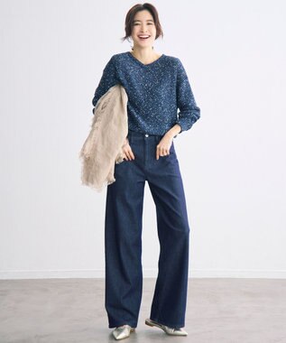 自由区 【WEB限定カラーあり】ワイドストラップ サンダル シャンパンゴールド