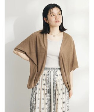 CRAFT STANDARD BOUTIQUE ランダムテレコモモンガカーディガン Brown