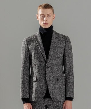 JOSEPH HOMME ライトツイディーブークレ　ジャケット ライトグレー系