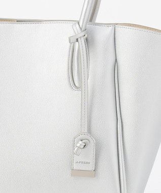 J.PRESS LADIES 【3点セット・A4サイズ収納可】クラシック マトリョーシカ トートバッグ シルバー系