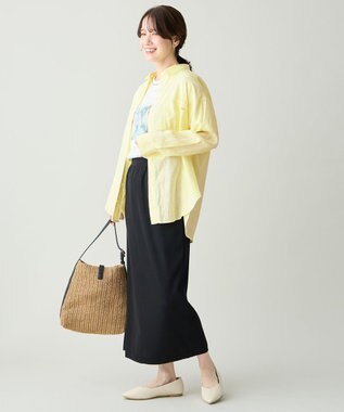 ANY 【Sサイズあり】ヨーロピアンリネンオーバーシャツ イエロー