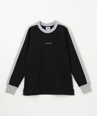 J.PRESS KIDS 【140-170cm】裏毛ラグラン ロゴトレーナー ブラック系
