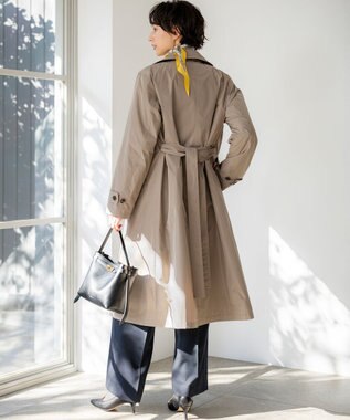 23区 【先行予約】LIMONTAハイカウントメモリータフタ ライナー付き アウター ブラウン系