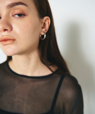 GRACE CONTINENTAL パールリングイヤークリップ シルバー