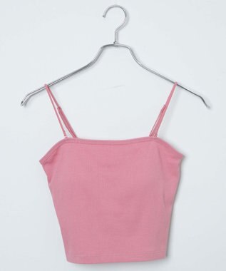 WEGO 【カップ付き】なちゅ盛れカップインショートキャミ ライトピンク