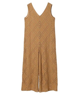 Green Parks クラシックレースロンパース Camel