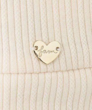 ANY KIDS パール付きペプラムトレーナー エクリュ