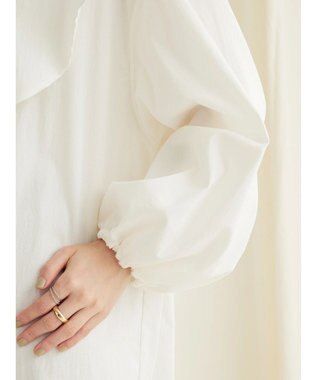 CRAFT STANDARD BOUTIQUE レーヨンデシンフリルチュニック Off White