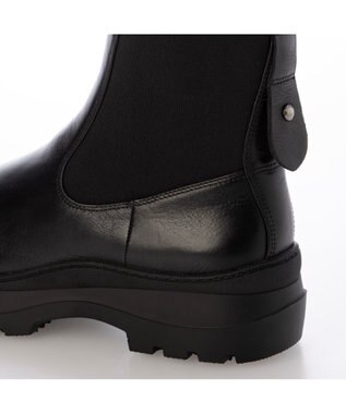 MODE ET JACOMO <carino>厚底サイドゴアブーツ ブラック