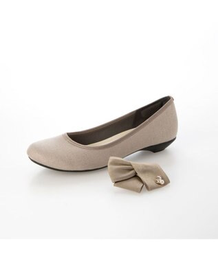 ing <Pitti>2WAYターバンリボンモールドソールパンプス ライトオークカタオシ