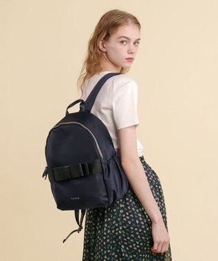 TOCCA 【撥水】RIBBON BRICK BACKPACK バックパック ネイビー系