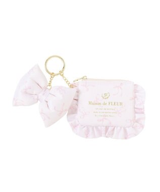 Maison de FLEUR ブランドロゴポーチチャーム Pink