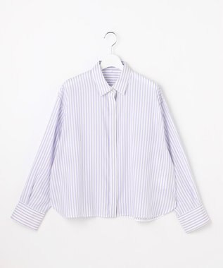 自由区 L 【SHIHOさん着用】SOMELOSドルマンスリーブ ブラウス モーヴストライプ