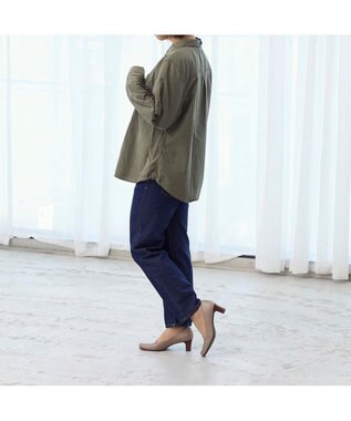 ing <ing>【WEB限定】コンビモカデザインパンプス オークコンビ