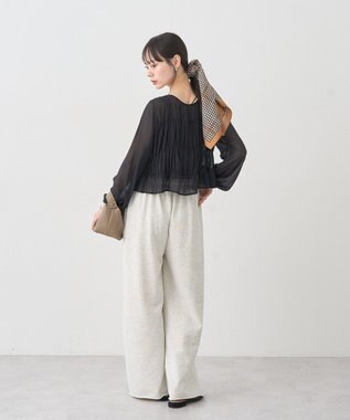 earth music&ecology 大判スカーフ Camel