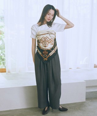 earth music&ecology 大判スカーフ Pink