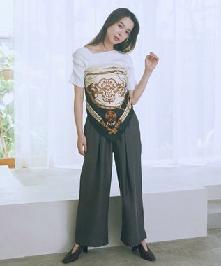 earth music&ecology 大判スカーフ Pink