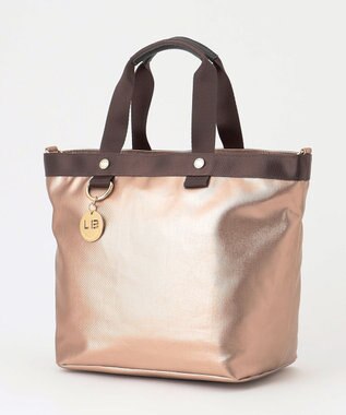 LA BAGAGERIE 【コットン×ポリウレタン】シャイニーミニトート ベージュ
