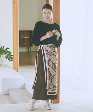 earth music&ecology 大判スカーフ Pink