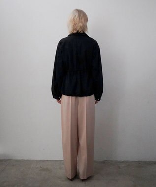 GRACE CONTINENTAL ナイロンパディングブルゾン ブラック